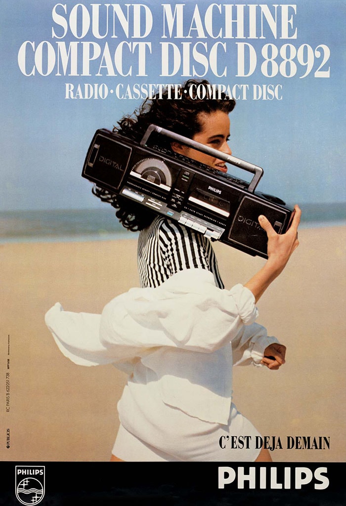 Draagbare audiosystemen, radiocombi D8892 (1989)