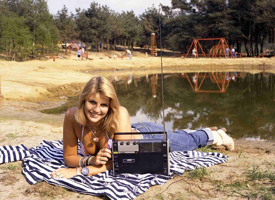 Draagbare radio 1976