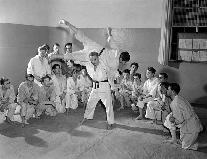 PSV Jiu Jitsu, verdedigingssport, 1952 © Philips