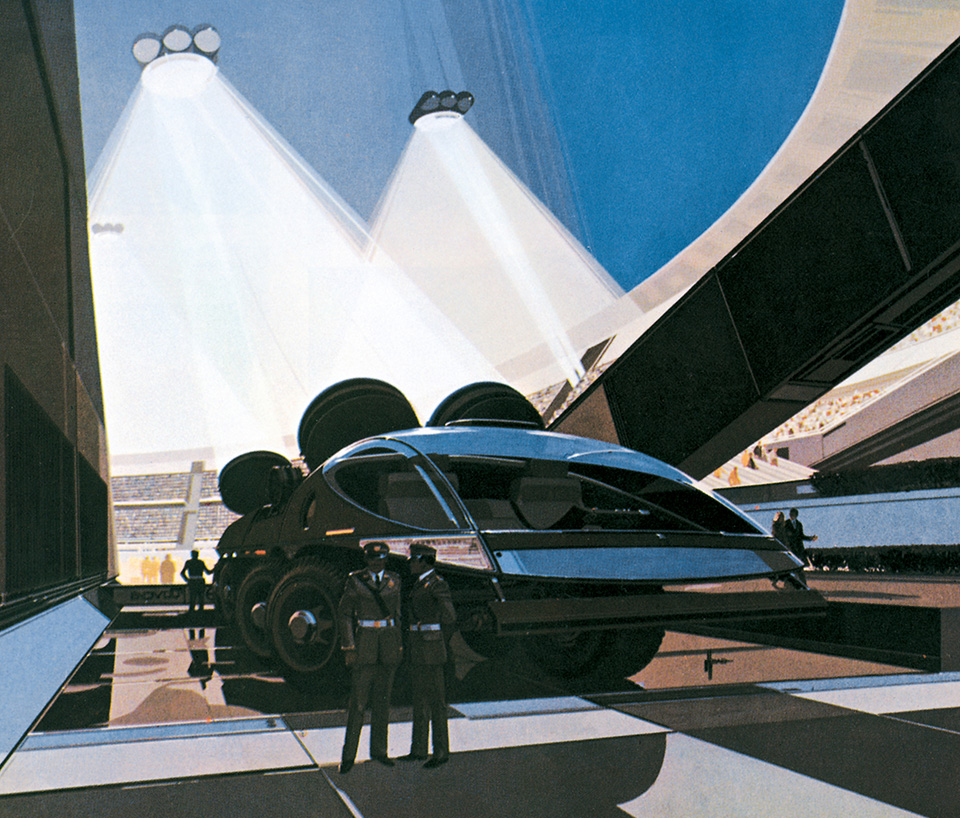 Wild-cat dreaming, futuristic projects, Syd Mead, Philips Design, ca 1970