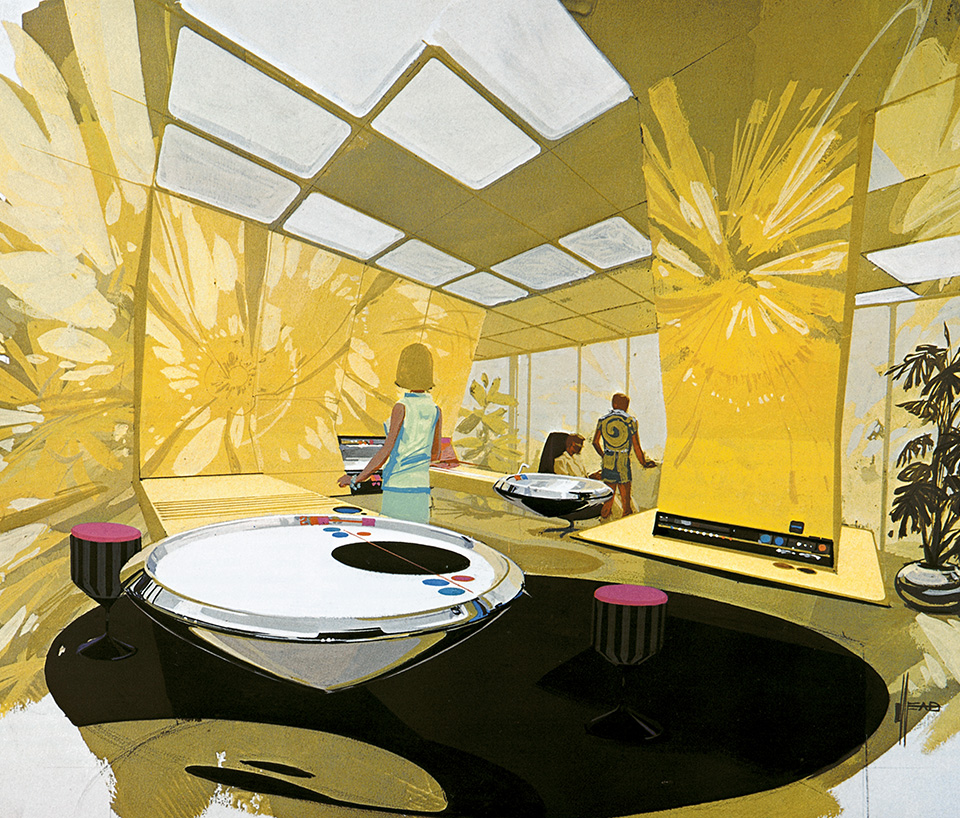 Wild-cat dreaming, futuristic projects, Syd Mead, Philips Design, ca 1970