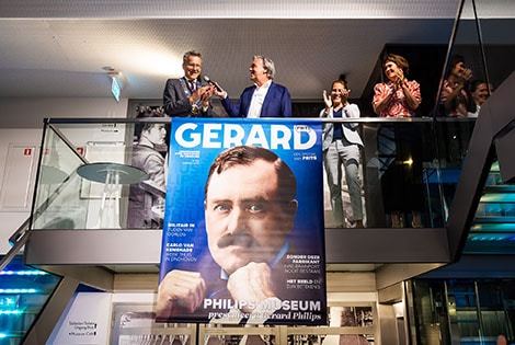 Exhibition Gerard Philips officially opened by Mayor Jeroen Dijsselbloem and new title FRITS magazine presented