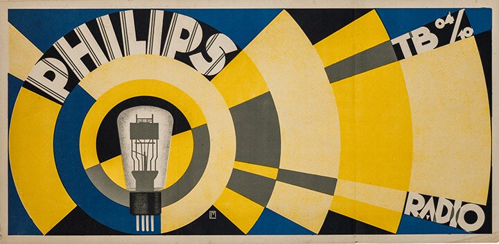 Poster Radio, ontworpen door Mathieu Clement. Copyright Clement Heirs.